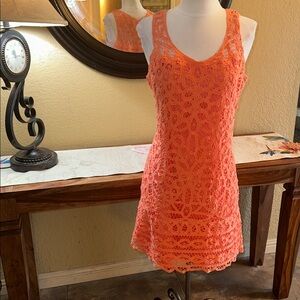 Etcetera Coral Lace Dress